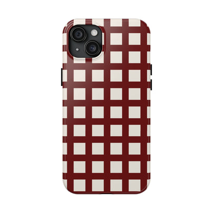 Red Checkered Phone Case