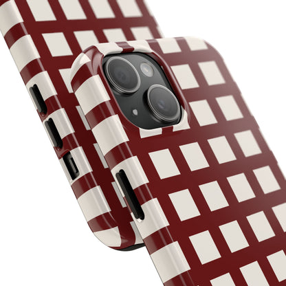 Red Checkered Phone Case