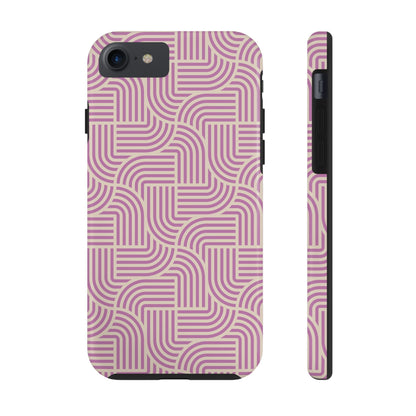 Stylish pink lines Phone Case