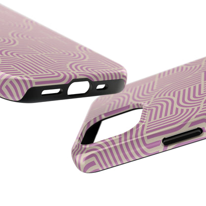 Stylish pink lines Phone Case