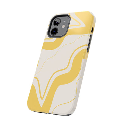 Yellow Wave Phone Case