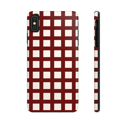 Red Checkered Phone Case