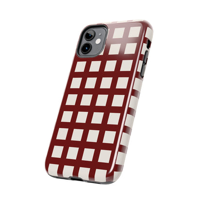 Red Checkered Phone Case