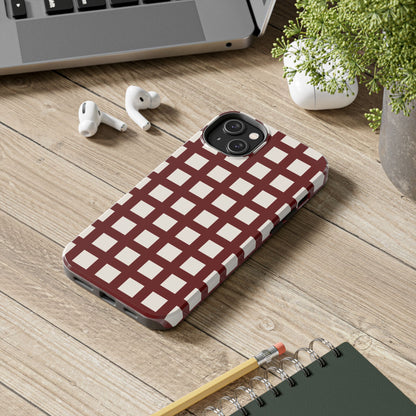 Red Checkered Phone Case