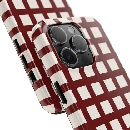 Red Checkered Phone Case