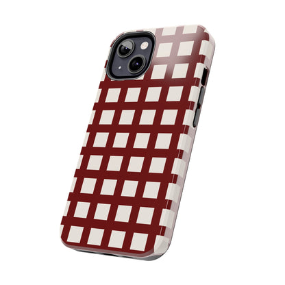 Red Checkered Phone Case