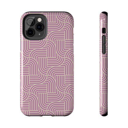 Stylish pink lines Phone Case