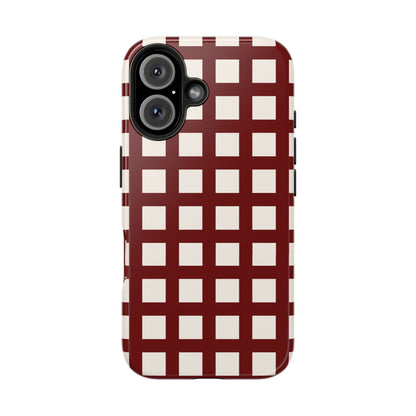 Red Checkered Phone Case