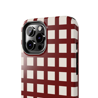 Red Checkered Phone Case