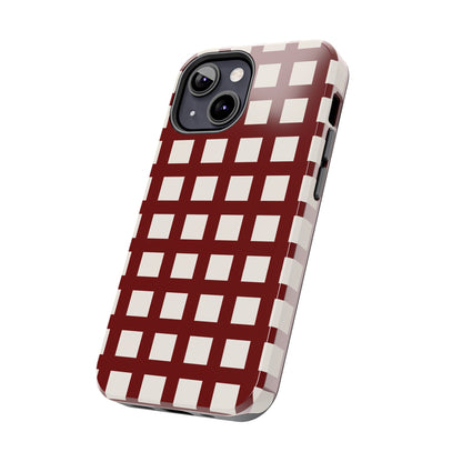 Red Checkered Phone Case