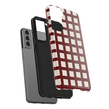 Red Checkered Phone Case