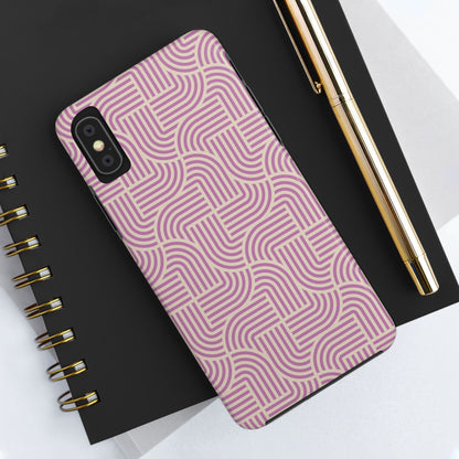 Stylish pink lines Phone Case