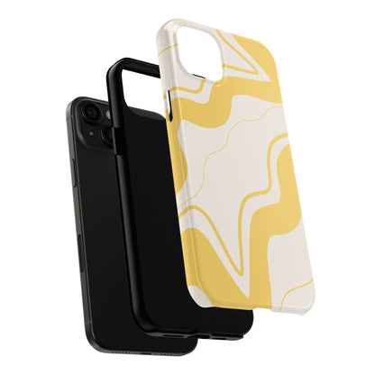 Yellow Wave Phone Case