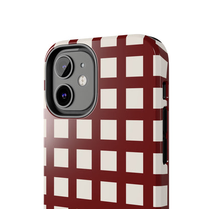 Red Checkered Phone Case