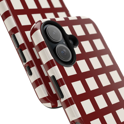 Red Checkered Phone Case