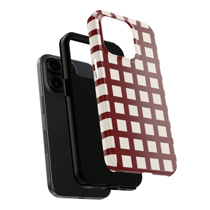 Red Checkered Phone Case