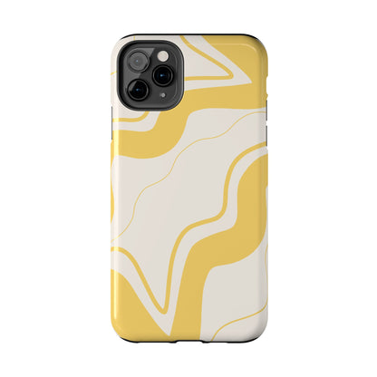 Yellow Wave Phone Case