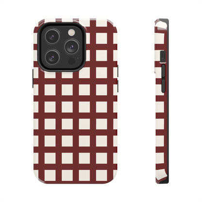 Red Checkered Phone Case