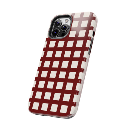 Red Checkered Phone Case