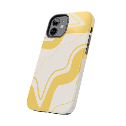 Yellow Wave Phone Case