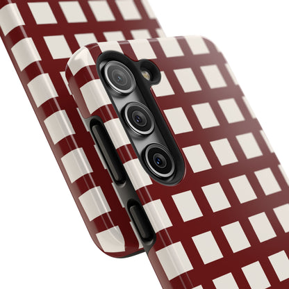 Red Checkered Phone Case