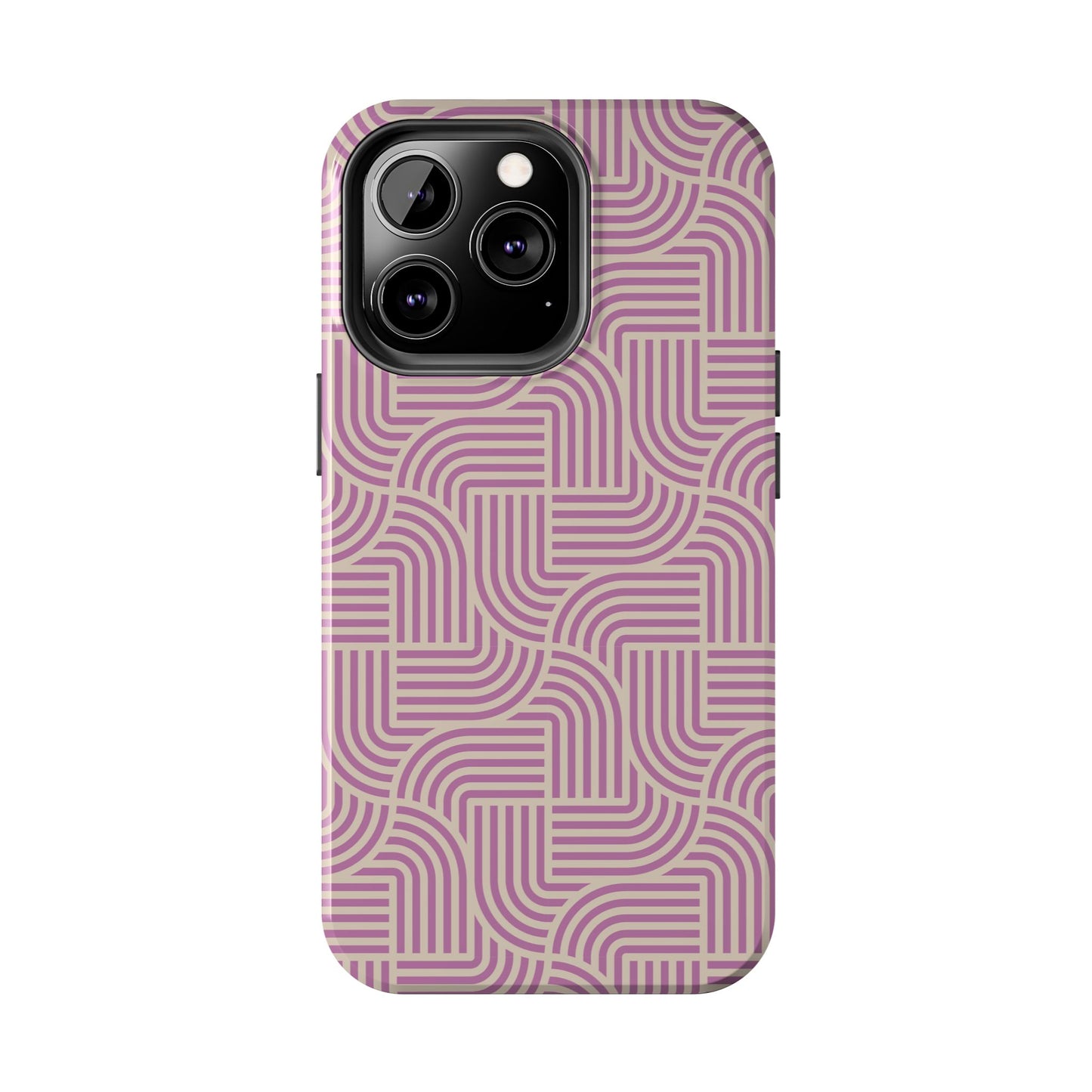 Stylish pink lines Phone Case