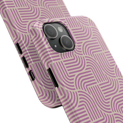 Stylish pink lines Phone Case