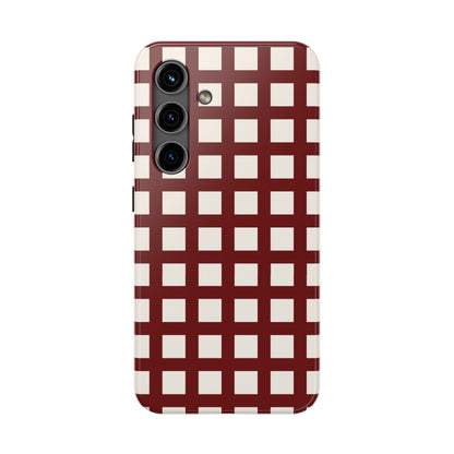 Red Checkered Phone Case