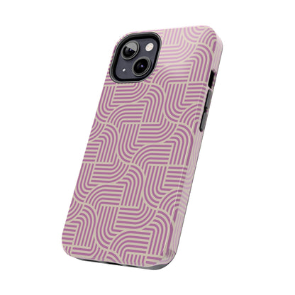 Stylish pink lines Phone Case