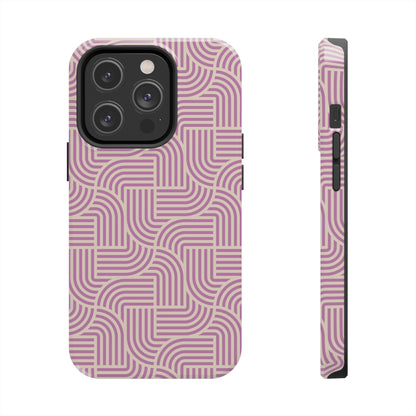 Stylish pink lines Phone Case