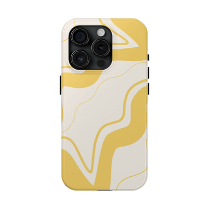 Yellow Wave Phone Case