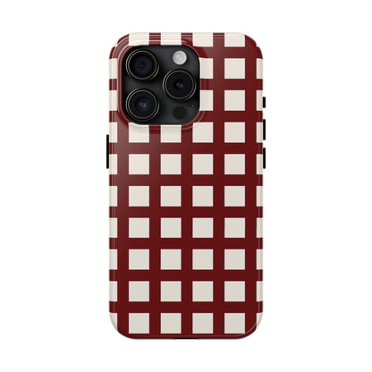 Red Checkered Phone Case