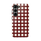 Red Checkered Phone Case