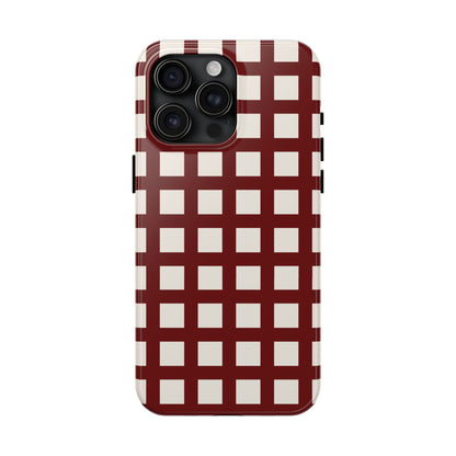 Red Checkered Phone Case