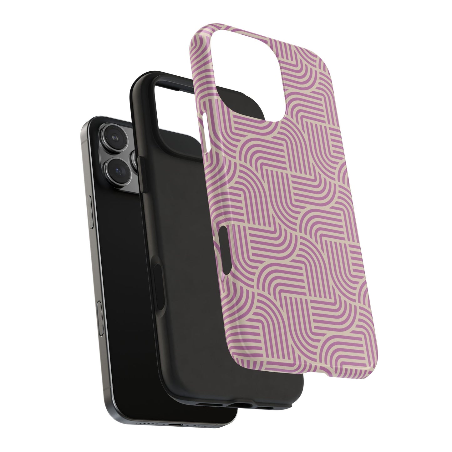 Stylish pink lines Phone Case