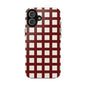 Red Checkered Phone Case