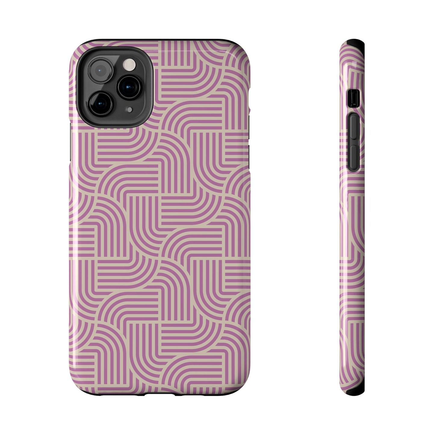 Stylish pink lines Phone Case