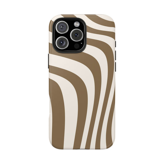 Brown Zebra Stripes Phone Case