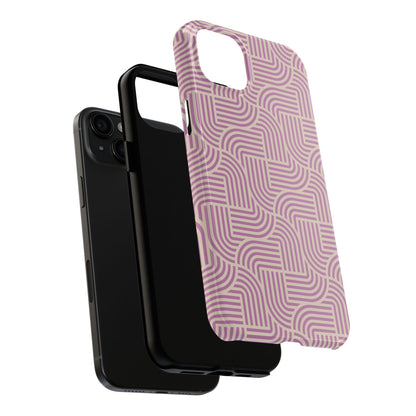 Stylish pink lines Phone Case