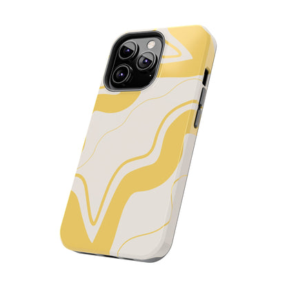 Yellow Wave Phone Case