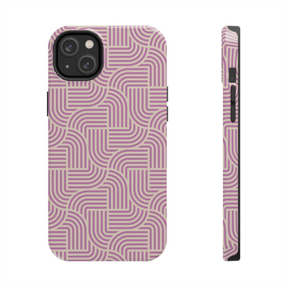 Stylish pink lines Phone Case