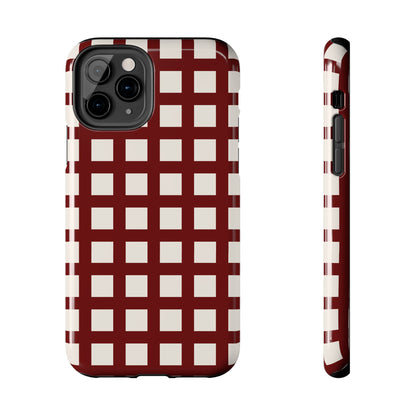 Red Checkered Phone Case