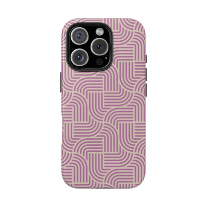 Stylish pink lines Phone Case