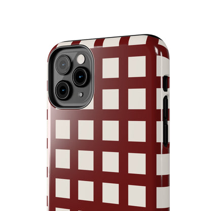 Red Checkered Phone Case