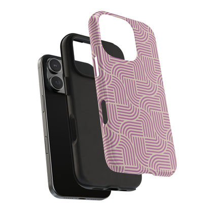 Stylish pink lines Phone Case