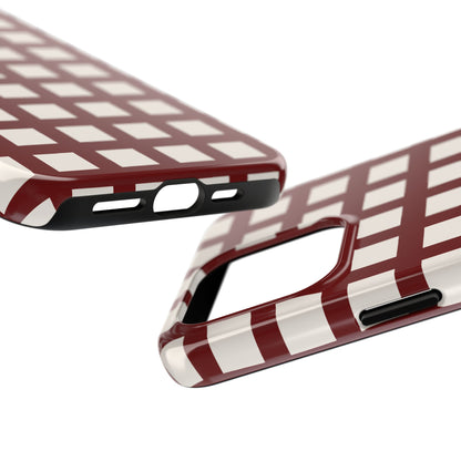 Red Checkered Phone Case