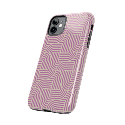 Stylish pink lines Phone Case