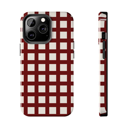 Red Checkered Phone Case