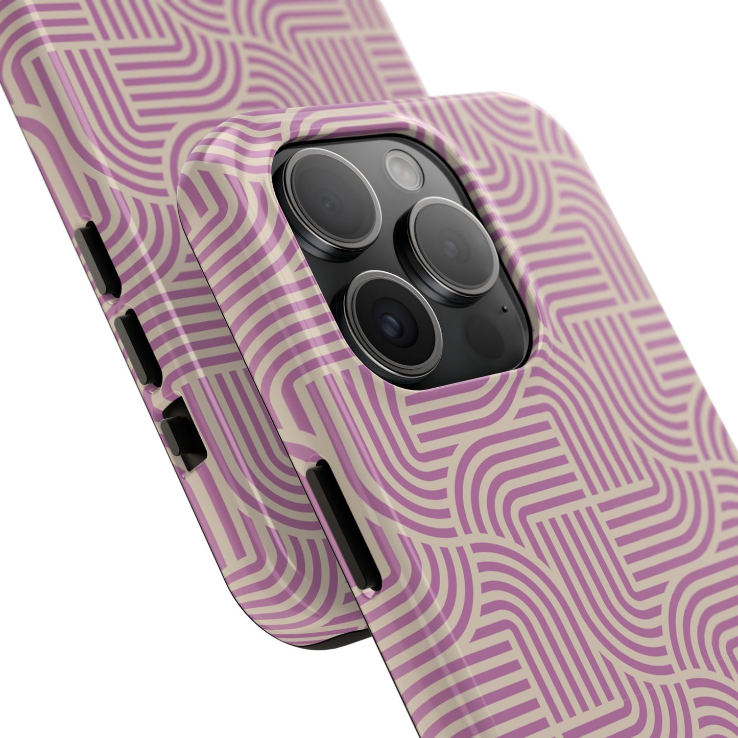 Stylish pink lines Phone Case