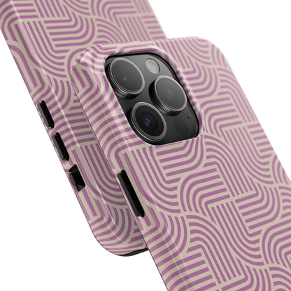 Stylish pink lines Phone Case